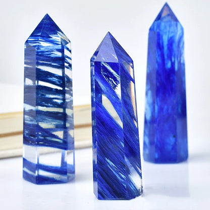 Natural Quartz Crystal Obelisk for Meditation and Chakra Healing Decor