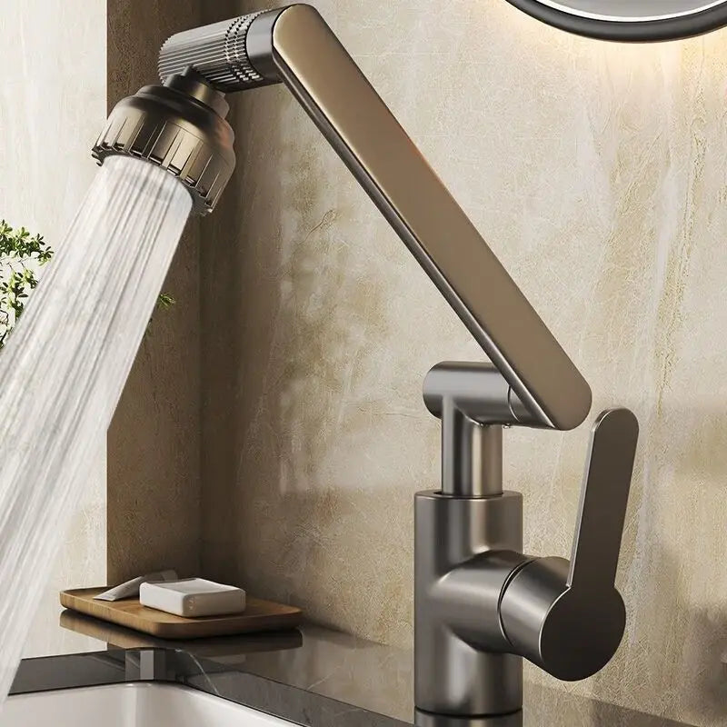 360-Degree Universal Washbasin Faucet in AquaFlex Design