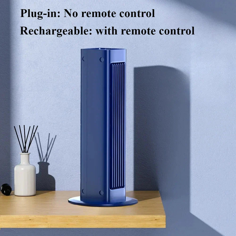 bladeless Fan with Remote Control – Quiet and Stylish, 3 Speeds
