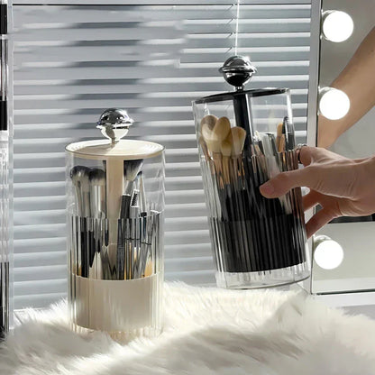 Makeup Brush Organizer with Auto Lift Feature