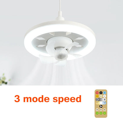 Rotating Ceiling Fan Light with 2-in-1 Design
