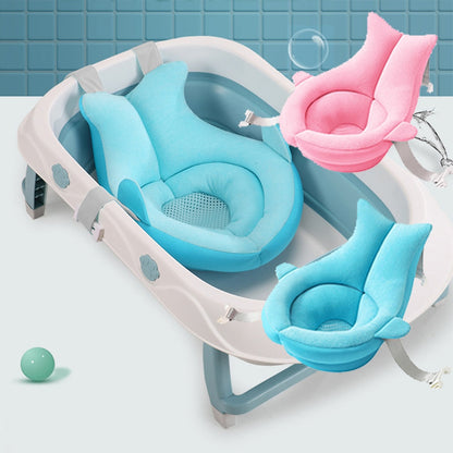 Safe & Cozy Baby Bathtub with Support Cushion