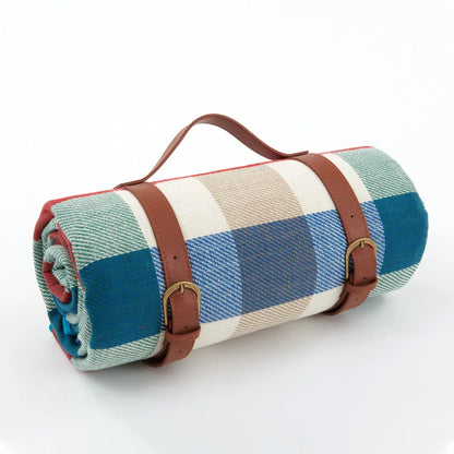 Waterproof Picnic Blanket with Carry Strap – Foldable NovaPlaid Design