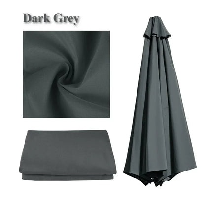 Waterproof Replacement Sun Umbrella Cover for 6/8 Ribs - Outdoor Use for Garden and Patio