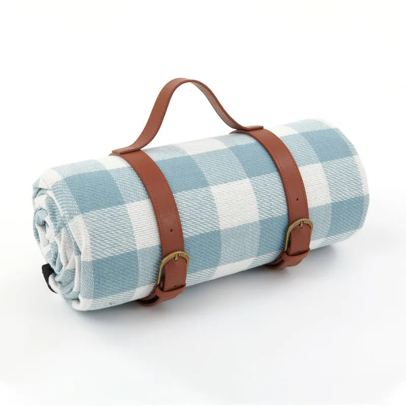 Waterproof Picnic Blanket with Carry Strap – Foldable NovaPlaid Design