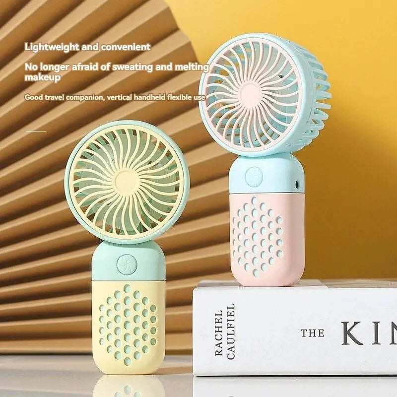 2024 Portable Mini USB Fan - Cute Handheld Charging Fan for Students