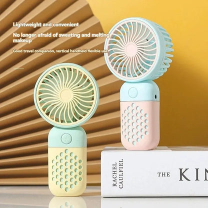 2024 Portable Mini USB Fan - Cute Handheld Charging Fan for Students