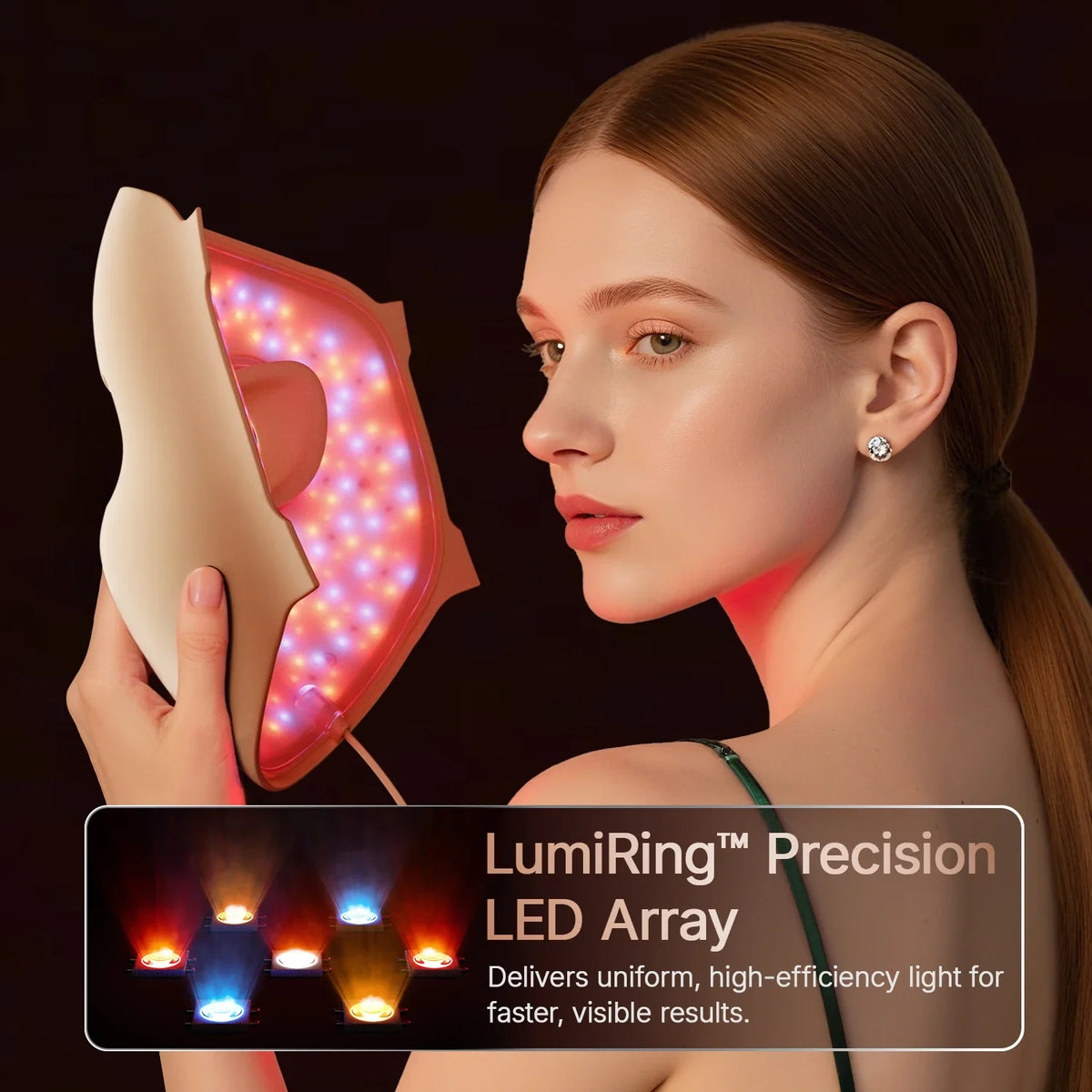 4D Silicone LED Face Mask for Light Therapy – 311 LEDs for Skin Care
