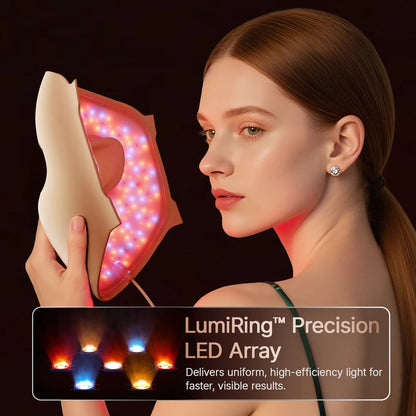 4D Silicone LED Face Mask for Light Therapy – 311 LEDs for Skin Care