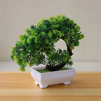 Artificial Bonsai Plant in Pot | Realistic Decoration | 27 x 18 cm | No Maintenance Needed for Table & Shelf
