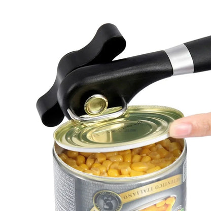 Side-Cutting Can Opener - Safe, Rust-Free & Ergonomic for Kitchen & Outdoor