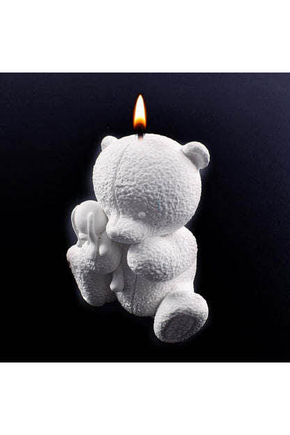 Teddy Bear Candle Mould for Crafting