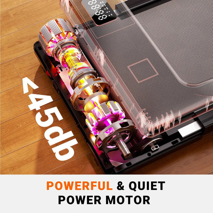 Slim Under Desk Treadmill with 2.5HP Motor | 265 lb Capacity, LED Display, Remote, 2.5 MPH