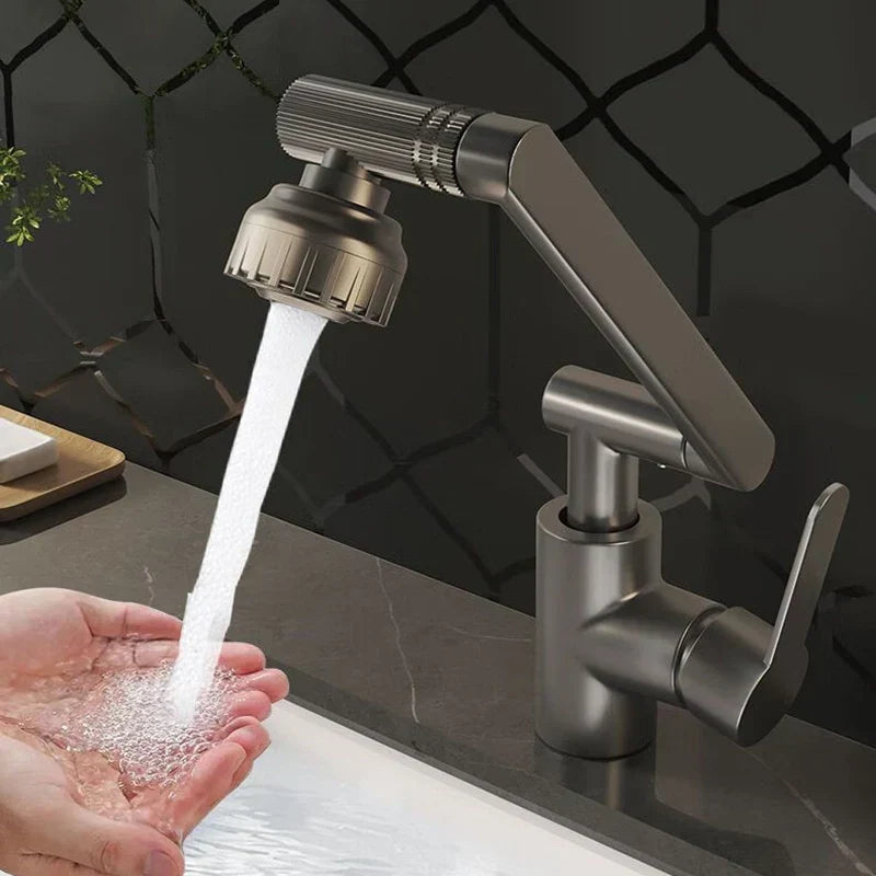 360-Degree Universal Washbasin Faucet in AquaFlex Design