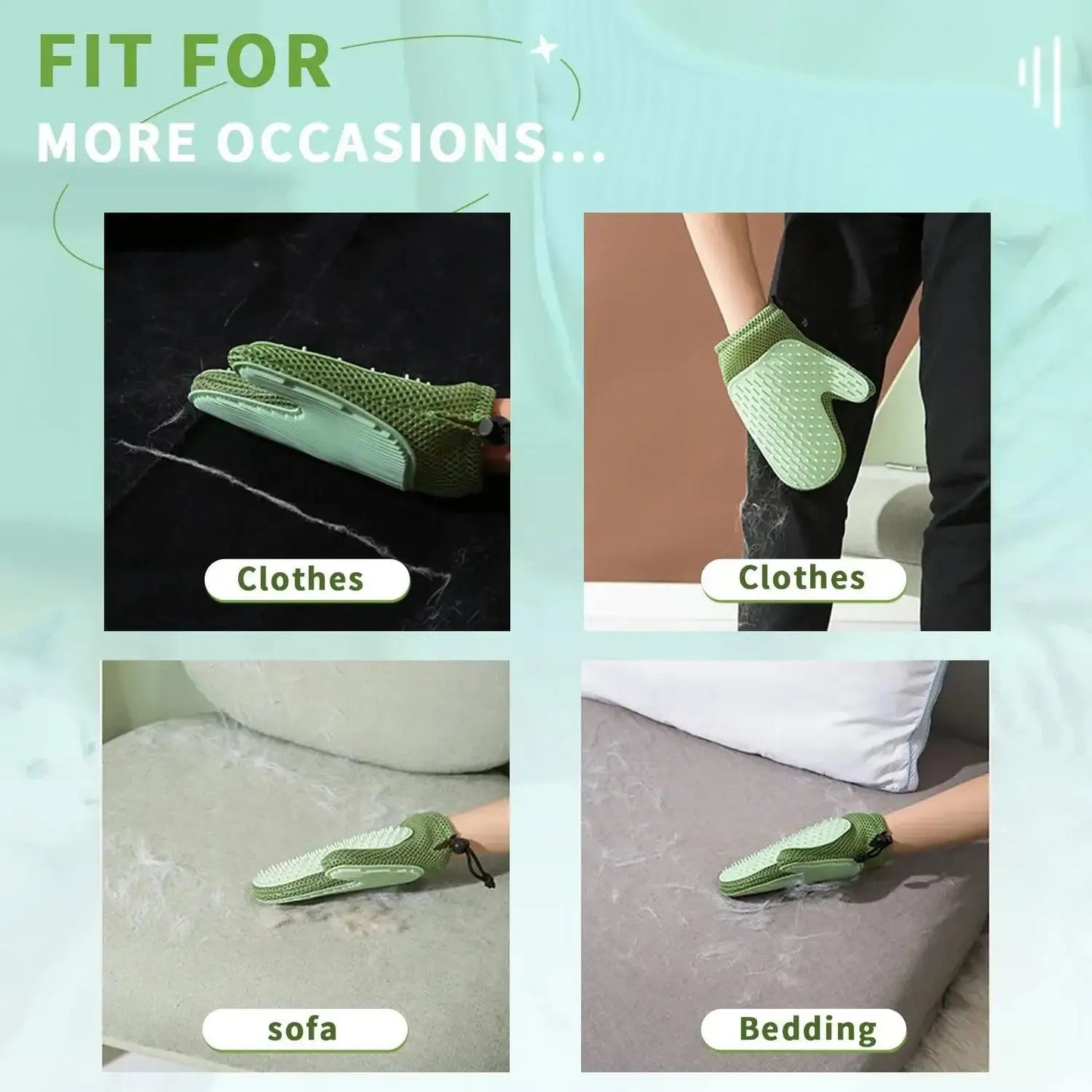 Pet Care Glove & Grooming Tool for Effortless Fur Removal