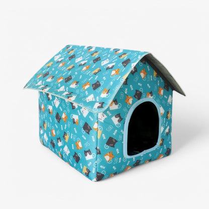 Weatherproof Pet Shelter "CozyNest" for Cats and Small Dogs