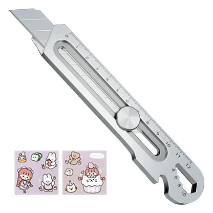 Heavy Duty 6-in-1 Stainless Steel Retractable Snap-Off Blade