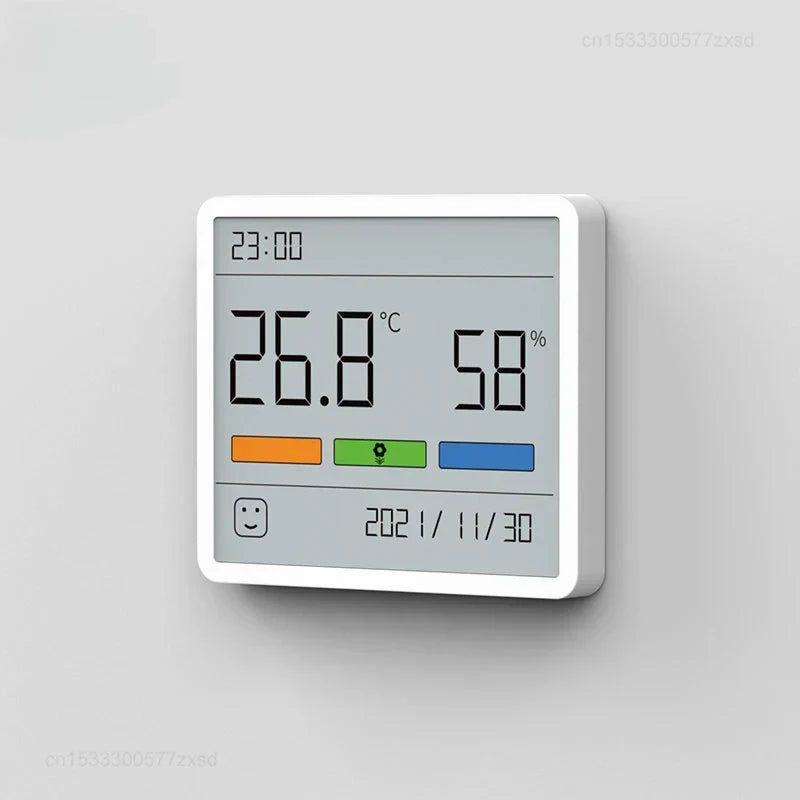 Digital Thermometer and Humidity Meter with Clock for Indoor Use