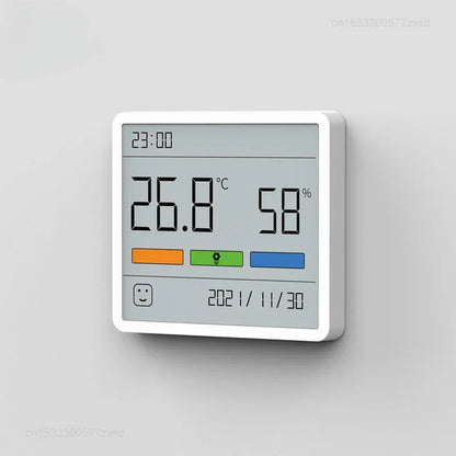 Digital Thermometer and Humidity Meter with Clock for Indoor Use