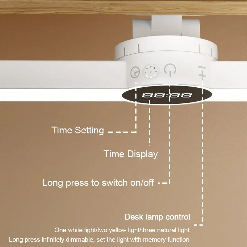 LED Desk Lamp with 3-in-1 Design - Touch Control & Magnetic Mount