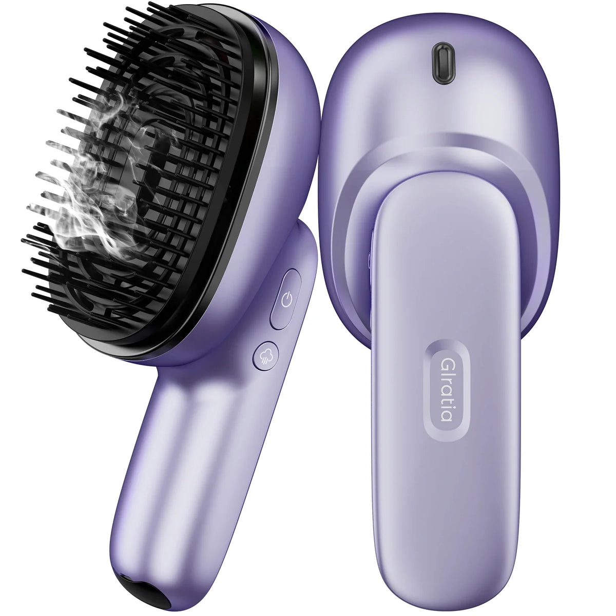 Scalp Massage Brush with Essential Oil Sprayer | 2 Vibration Settings, 4 Oil Cartridges, USB Rechargeable & Washable