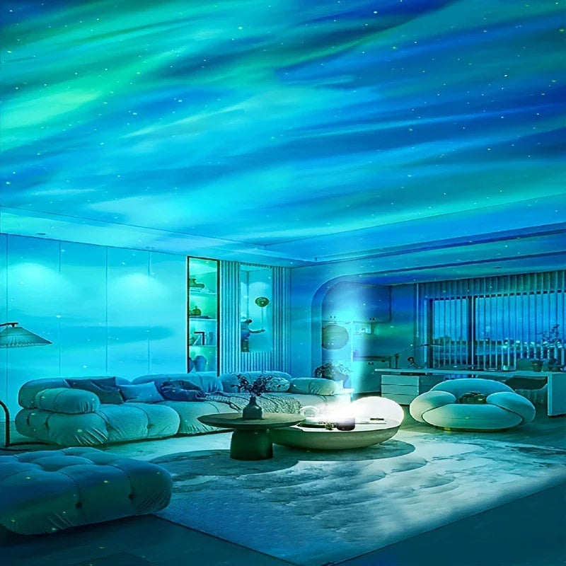 Northern Light Projector with Music Sync and Remote Control for RGB Mood Lighting