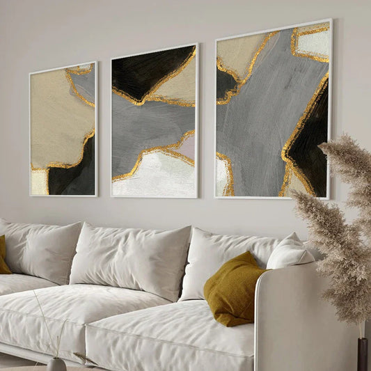 Chic Geometric Canvas Art for Modern Living Spaces