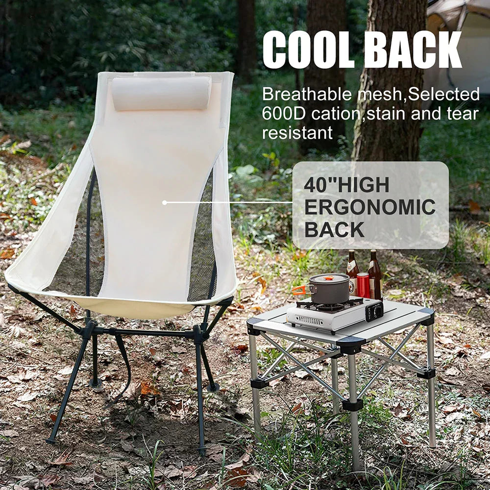 Lightweight Folding Chair for Outdoor Use - Ideal for Camping, Beach, Garden