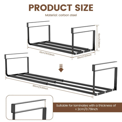 Adjustable Under-Counter Shelf | Versatile Storage Basket | Steel Frame | Extends 15.2–27.8 inches