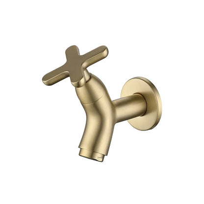 Solid Brass Wall-Mounted Cold Water Faucet