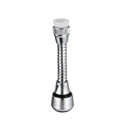 Stainless Steel Faucet Extension with 360° Rotation and Water Saver