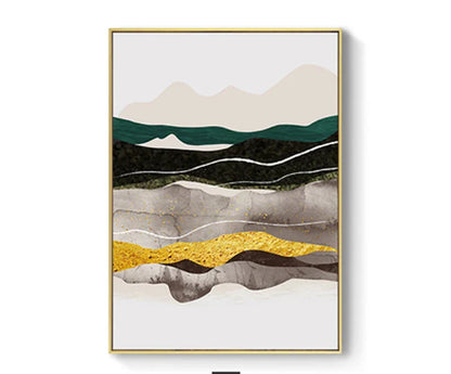 Serene Mountain Abstract Canvas Art for Stylish Spaces