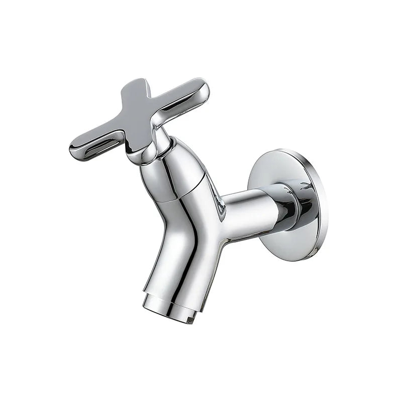 Solid Brass Wall-Mounted Cold Water Faucet
