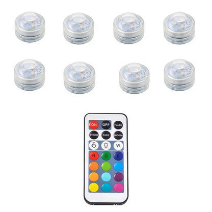 Mini Waterproof LED Underwater Lights | Remote Control | RGB Color Change