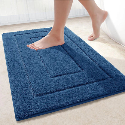 Non-Slip Microfiber Bath Mat – Soft Double Layer for Comfort and Absorbency