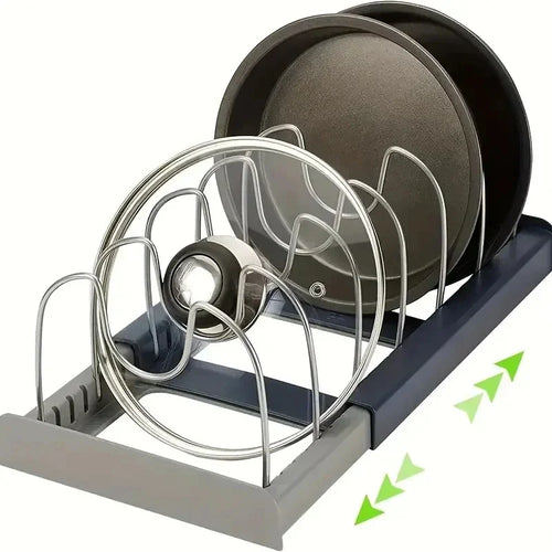 Adjustable and Flexible Pot and Pan Holder | Scratch-Free & Tool-Free