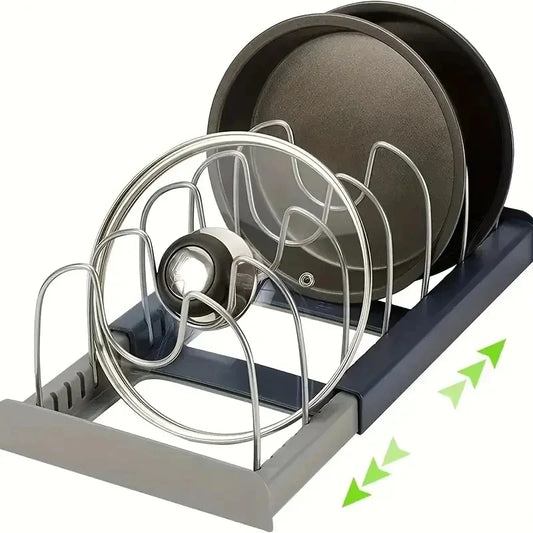 Adjustable and Flexible Pot and Pan Holder | Scratch-Free & Tool-Free