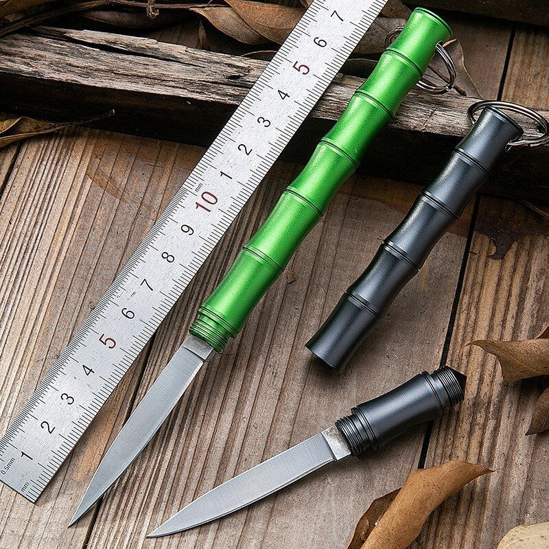 Compact Bamboo Camping Knife for Self Defense