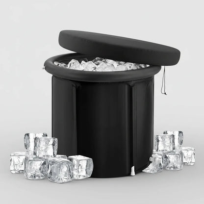 Cold Plunge Tub for Adults - Portable Ice Bath with Insulated Design, Cover & Carry Bag