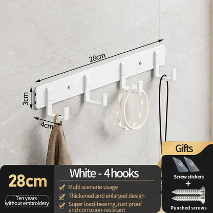 Wall and Door Coat Hooks – Aluminum Hangers for Entryway and Closet, Space-Saving and Durable