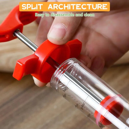 Marinade Injector for Deep Flavor & Juicy Meat | Stainless Steel Needles | 60 ml Capacity