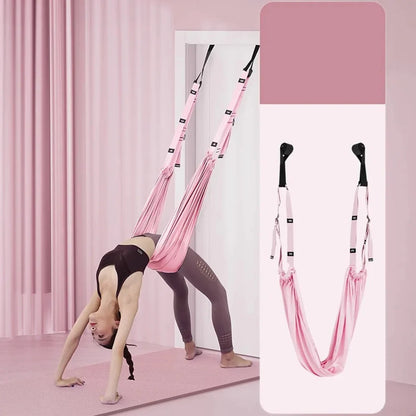 Adjustable Yoga Strap for Aerial Fitness, Flexibility, Splits, and Backbends