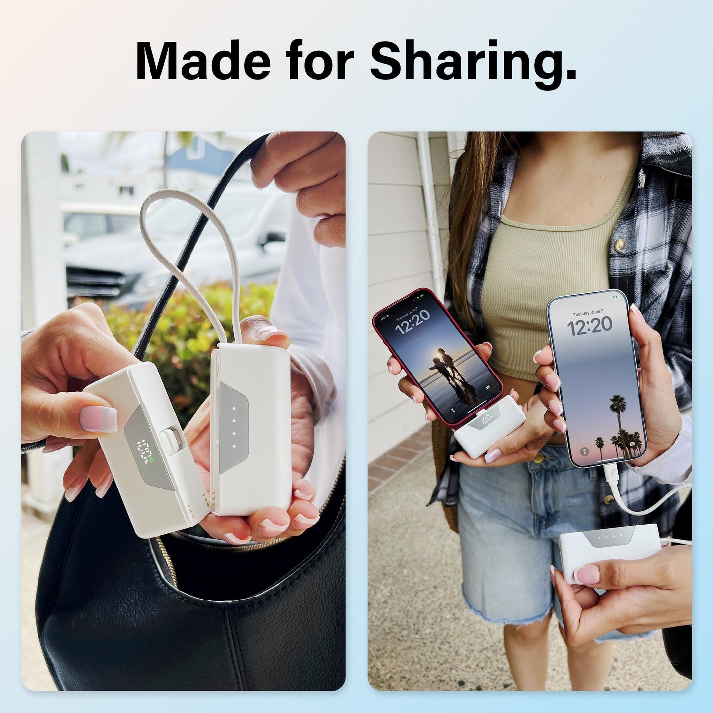 Dual 10,000 mAh Magnetic Power Bank for On-the-Go Charging
