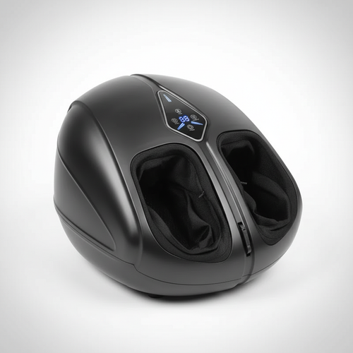 Foot Massager with Heat and Air Compression – 4 Modes, 5 Intensities, Remote Control
