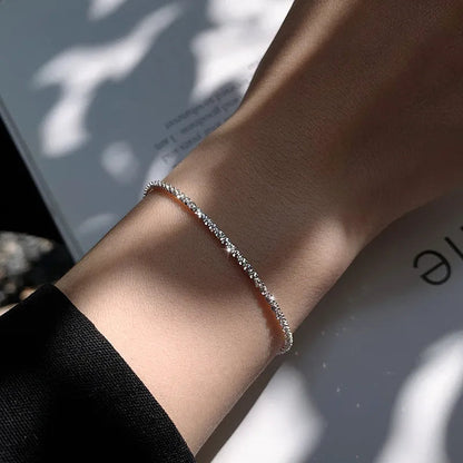 Liquid Silver Bracelet – 925 Sterling Silver Water-Inspired Wristband