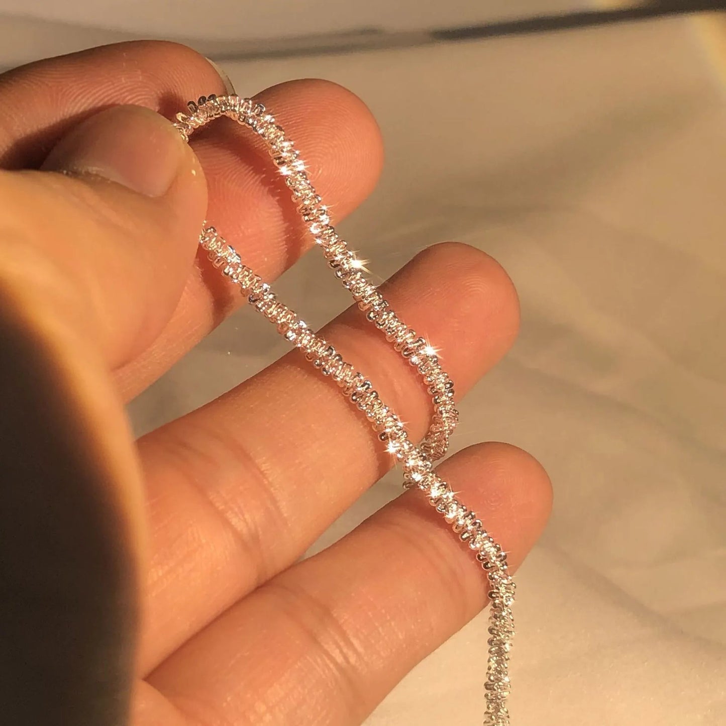 Liquid Silver Bracelet – 925 Sterling Silver Water-Inspired Wristband