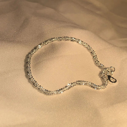 Liquid Silver Bracelet – 925 Sterling Silver Water-Inspired Wristband