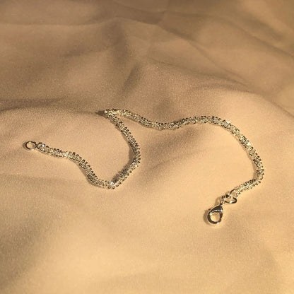 Liquid Silver Bracelet – 925 Sterling Silver Water-Inspired Wristband