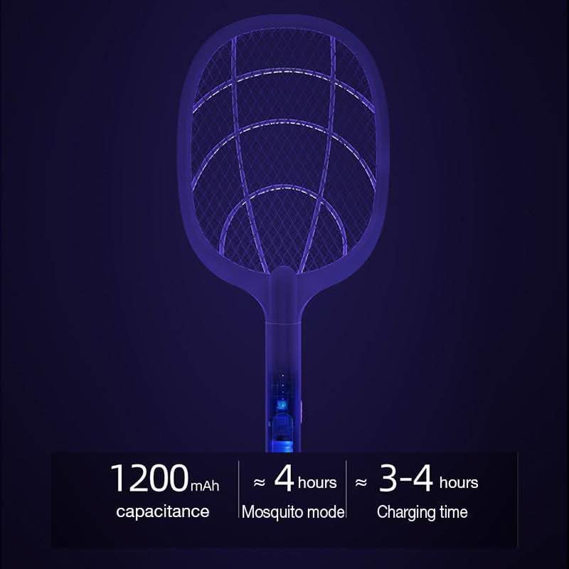 Electric Mosquito Zapper with USB Rechargeable Battery and Safety Guard