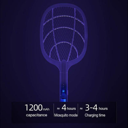 Electric Mosquito Zapper with USB Rechargeable Battery and Safety Guard